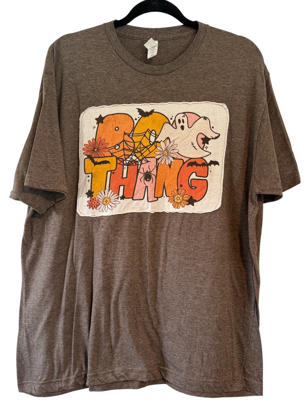 Tultex Brown Heathered Boo Thang Halloween Tee
